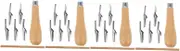TEHAUX 4 Sets Pottery Carving Tools Set Clay Sculpting Tool Clay Scrap Cutter for Artists