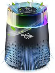 MSB5 Air Purifiers for Bedroom, H13 True HEPA Air Purifier for Home Room Office, 20dB Quiet Air Cleaner with Sleep Mode Colorful Night Light for Pets Dander, Smoke, Dust, Mold, Hair Smell, Allergies