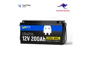 WattCycle 12V 200Ah LiFePO4 Lithium Battery - Long-Lasting, 200A BMS, IP67 Waterproof, Low-Temperature Protection, Perfect for RVs, Marine, Off-Grid, and Electric Vehicles