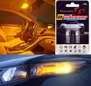 LED 3030 Light Orange Amber 168 Two Bulbs Interior Map Replace Upgrade Stock Fit (for: Smart)