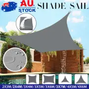 Heavy Duty Shade Sail Cloth Rectangle Sun Outdoor Canopy Awning Shadecloth Gray