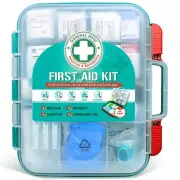 420 Pieces Professional First Aid Kit - HardCase First Aid Box - Contains Pre...
