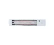 Arlec 1200W White 2 Bar Radiant Strip Heater Pull Cord halogen heating elements