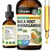 Maca Root and Ashwagandha Tincture - Maca & Ashwagandha Supplements for Men &...