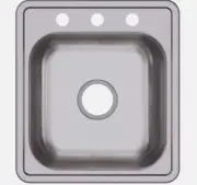 D117193 Dayton Single Bowl Drop-In Stainless Steel Bar Sink 17 X 19- Brand New