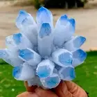 337G New Find BLUE PhantomQuartz Crystal Cluster MineralSpecimen