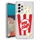 For Samsung Galaxy A23 5g A52 A53 TPU Case Cover+Glass(Pop-corn)