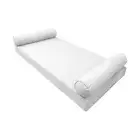 |SLIPCOVER ONLY|S5 Daybed Mattress Bolster Pillow Covers Pipe Trim Twin AD106