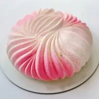 在飛比找蝦皮購物優惠-單個圓形幻彩沙丘慕斯蛋糕模diy半圓法式甜點巧克力烘焙矽膠模
