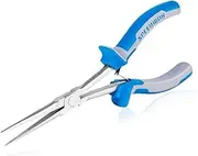 SPEEDWOX Long Reach Needle Nose Pliers with Teeth, Extra Long Plier, 7 Inches Long Nose Mini Precision Wire Looping Pliers for Hard to Reach Narrow Spaces High Leverage Reduce Efforts Non-slip Handles