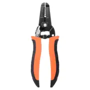 Wire Stripper Professional Wire Crimper Tools with Orange Black PVC Handle