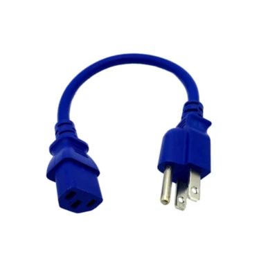 1' Blue Power Cord for POLAROID TV 1911-TLXB FLM-3232 FLM-153B