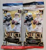2x Lot 2 packs 2023 Panini Select Football NFL 15-Card Value Packs: STROUD?