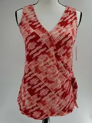 Style&Co Women Top Red Size XS