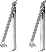 2Pcs Silver Garlic Peeler Garlic Peeling Tweezers Remover Tool Tongs Kitchen Tools Tweezers Set Stainless Steel Garlic Tweezer Remover Tool Onions Tweezers.