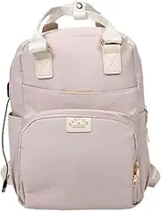 ANDRESLAD Ergonomic Mom and Baby Backpack Large Storage Stylish Diaper Bag for Women