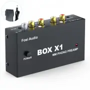 Fosi Audio Box X1 Phono Preamp for Turntable Phonograph Preamplifier Stereo Amp