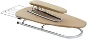 Tabletop Ironing Board with Removable Sleeve Board,Metal Frame Mini Ironing Table Countertop,with Heat Resistant Cover and Thicken Pad,Gold