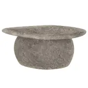 Cam Indoor & Outdoor Round Concrete Coffee Table - Stone