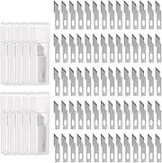 uxcell 100pcs Exacto Knife Blades #12 Hobby Knife Replacement Blades Spare Precision Exacto Blades Hobby Knife Blade Refills for DIY, Art, Cutting, Carving, Scrapbooking, Stencil