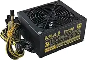 KAVJU 2000/2400/2600W 180-240V ATX BTC Miner Power Supply 95% Efficiency Ethereum ETH S9 S7 L3 Max Support 8 GPU Cards for Mining rig(2000W to 2400W)