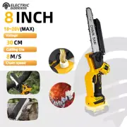 EG 8 Inch Brushless Electric Chainsaw Battery For Dewalt 20V Automatic Oiler Por