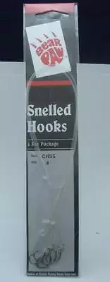Bear Paw CHSS-4 Circle Snelled Hook Size 4