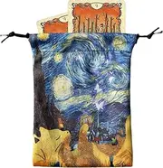Acunny Tarot Card Pouches Bags, Tarot Card Storage Bag, Studded Storage Stand 13 x 18 cm, Protective Case for Oracle Decks, Fits Most Cards, D, d, Se référer au descriptif, Please refer to description