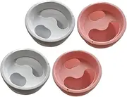 FOMIYES Diy Manicure Kit 4pcs Nail Art Soak Bowl Nail Removing Bowl Cuticle Softening Abs Plastic for Random Color