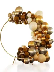 7.2ft Round Backdrop Stand Circle Balloon Arch Frame Kit Wedding Flower Ring, C2