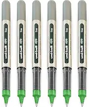 Uni-Ball EYE - UB-157 Rollerball Pens - 0.7mm Nib - Light Green - Pack of 6