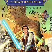 STAR WARS * Signed * ART PRINT High Republic SDCC George Mann CAVAN SCOTT Poster