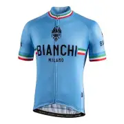 Bianchi Isalle Men's Cycling Jersey (Blue) S, 3XL, 4XL