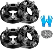 BDFHYK 5x114.3mm Wheel Bolt Pattern 1 inch 5x4.5 Hubcentric Wheel Spacer Compatible with CL MDX RDX TSX Honda Accord Civic CR-V,Forged 5 Lug Wheel Adapters M12x1.5 & 64.1 mm Hub Bore, Set of 4