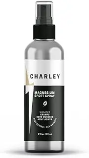 CHARLEY Magnesium Sport Spray (2 oz.) - All Natural, Fast-Acting, Organic Solution for Athletes and Active Individuals that Stops Leg and Foot Cramps on Contact, Soothes Sore Muscles and Achy Joints