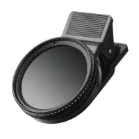 在飛比找蝦皮商城精選優惠-熱賣 手機減光鏡37mm可調中灰密度鏡2-400外置鏡頭 手