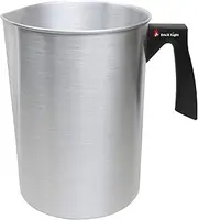 EricX Light Candle Making Pouring Pot, 4 pounds, Dripless Pouring Spout & Heat-Resisting Handle Designed Wax Melting Pot, Aluminum Construction Candle Making Pitcher