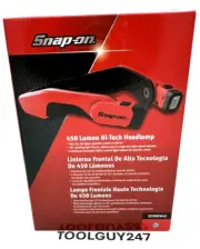 SNAP ON TOOLS ECHDF042 HIGH-TECH HEADLAMP LIGHT RED 450 LUMENS Rechargeable NEW