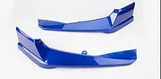 Pexorin Front Bumper Side Splitter Cover Lip, for Accord, 10th 2018-2019 Car Fog Lamp Air Intake Vent Frame Lower Spoiler Plate Trim Front Bumper Fog Light Vent(Blue)