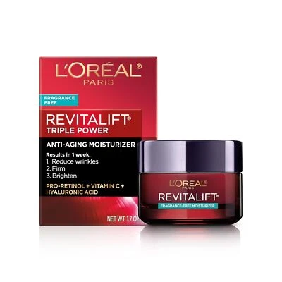 L’Oreal Paris Skincare Revitalift Triple Power Anti-Aging Face Moisturizer 1.7oz