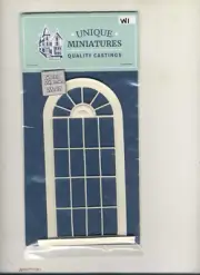 Window Circlehead UMW1 - dollhouse miniatures 1/12 scale - polyresin