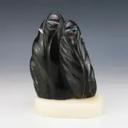 NATIVE AMERICAN ZUNI MARBLE MAIDENS FETISH BY GABE SICE