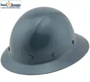 Dynamic Wolfjaw Full Brim Fiberglass Hard Hat 8 Pt Ratchet - Textured Gray