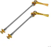 Bike Skewers,Quick Release Skewer, 48g/Pair Titanium Ti Axis Skewers QR MTB Road Bike Bicycle Quick Release Front 100 Rear 130/135mm Wheel Hub Skewers