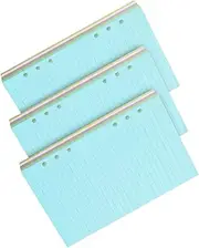 NUOBESTY 6 Hole Loose Leaf Binder Paper 5 Color A5 Refill Pages for Journal Notebook