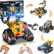 Robot Toys Building Set for Kids and Adults, Rechargeable 4-in-1 Remote & APP...