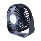 Desktop Fan Silent Rechargeable Small Fan Portable Mini Usb Fan (blue)