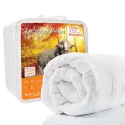Australian Made Merino Wool Quilt / Doona / Duvet 500GSM (140X210Cm Single)