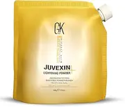 GK HAIR Global Keratin Juvexin Lightening Powder (17.6 Fl Oz/500g) Pectin Protection Dust Free Powder Bleach Fast Acting Blue Base Prevents Loss of Moisture Provide Ideal Viscosity
