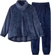 [Gunze] AUW904 UCHI-Colle Loungewear, Warm Pajamas, Back Cold Protection, Warm to Neck, Loungewear